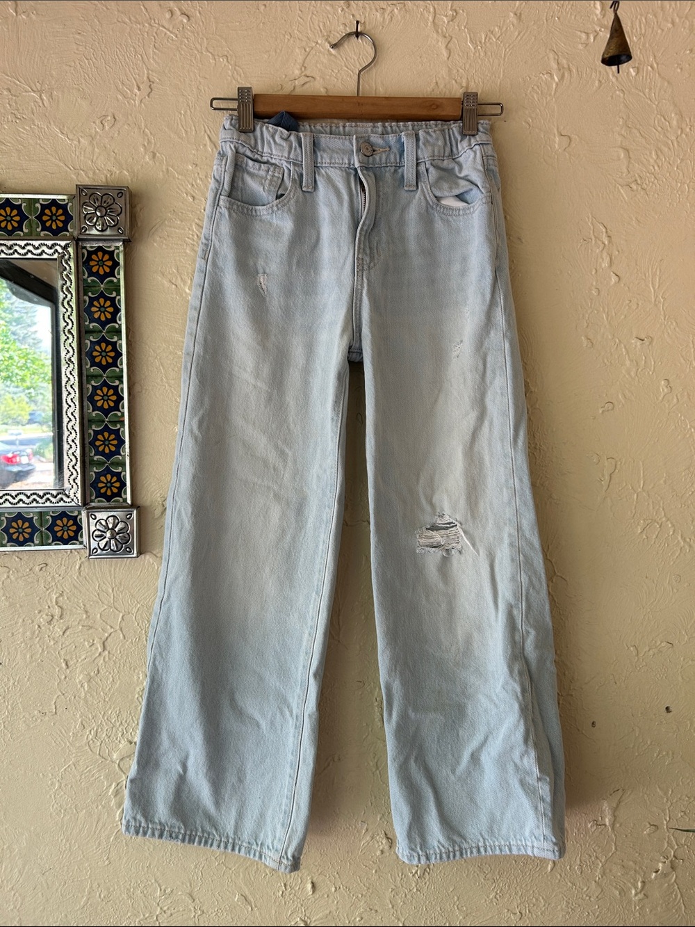 Old Navy Girls Baggy Wide Leg Jeans ✨ size 12